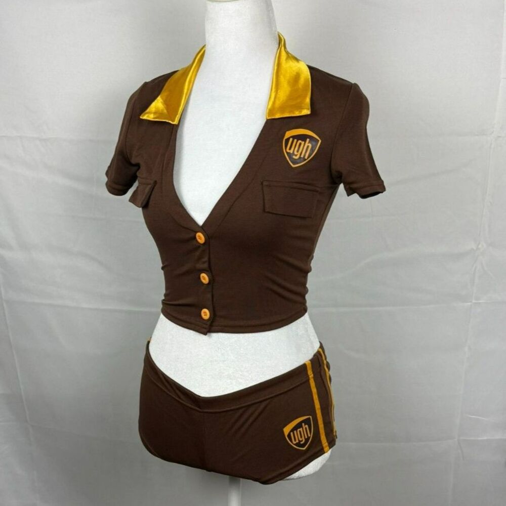 Dolls Kill Special Delivery Costume 4 Piece Set - XS